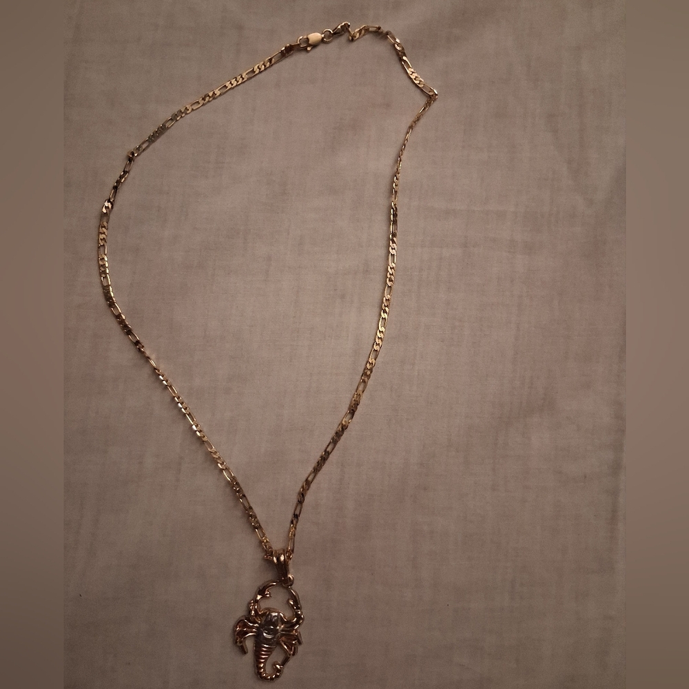 Elegant Gold Scorpion Pendant Necklace